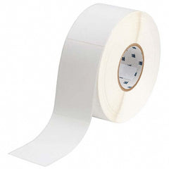 Label Maker Label: White, Polyester, 1,000 per Roll