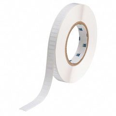 Label Maker Label: White, Polyester, 1/2" OAW, 10,000 per Roll