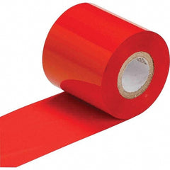 Printer Ribbon: 2.36" Wide, 984' Long, Red, Resin