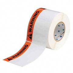 Label Maker Label: White, Polyester, 500 per Roll