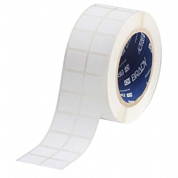 Label Maker Label: White, Polyester, 3,000 per Roll