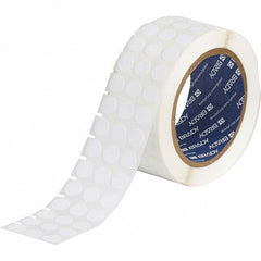 Label Maker Label: White, Polyester, 3,000 per Roll