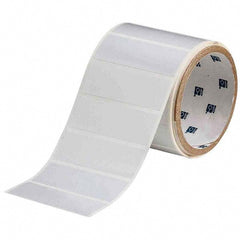 Label Maker Label: White, Polyester, 3,000 per Roll