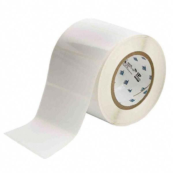 Label Maker Label: White, Polyester, 1,000 per Roll