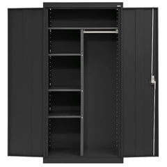 Steel Combination Storage Cabinet: 36" Wide, 24" Deep, 72" High