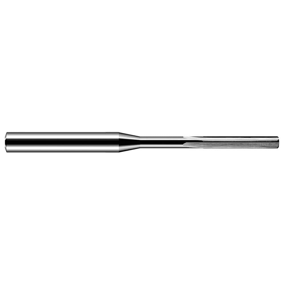 Chucking Reamer: 0.0645" Dia, 2" OAL, 7/16" Flute Length, Straight-Cylindrical Shank, Solid Carbide