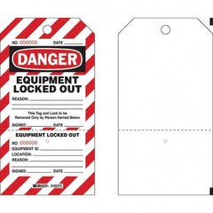 Do Not Operate Tag: 7" High, 4" Wide, Polyester, "DANGER"