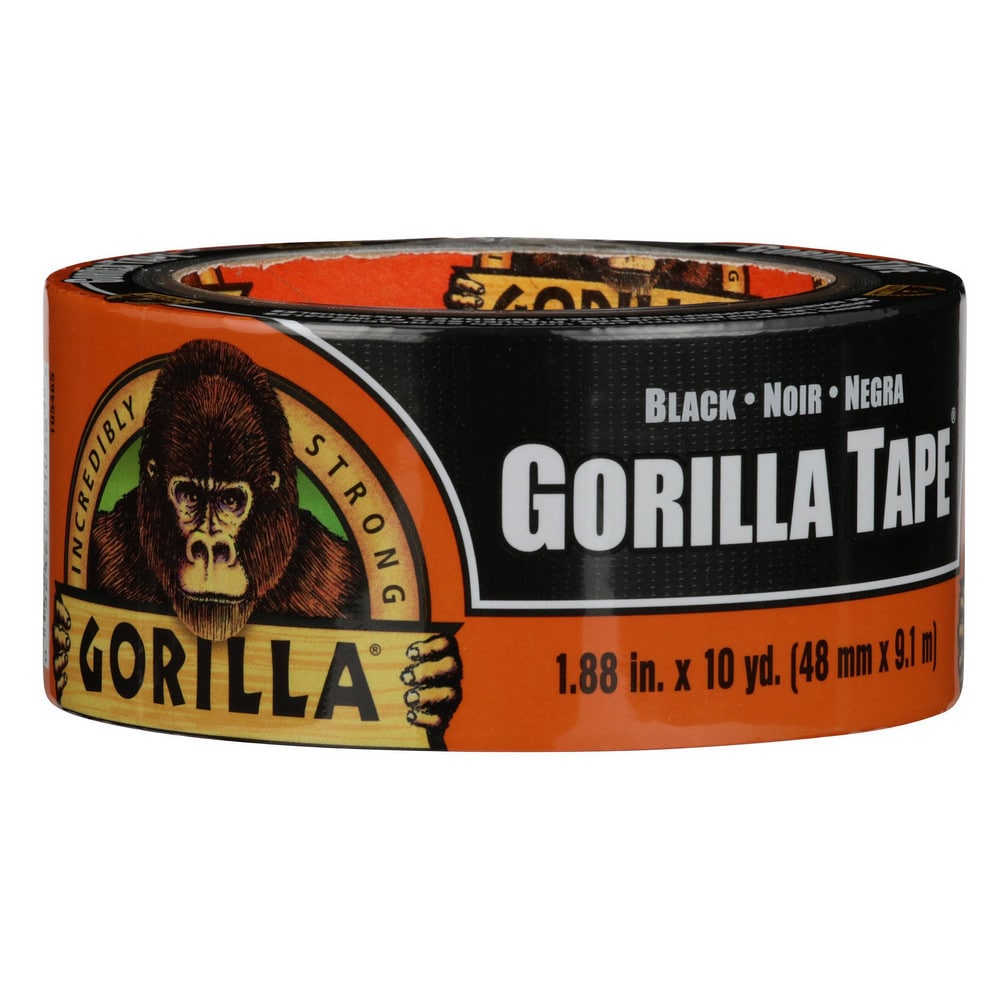 Duct & Foil Tape; Tape Type: Utility Cloth Duct, Duct Tape; Thickness (mil): 16.75; Color: Black; Series: Gorilla Tape; Series Part Number: 105631