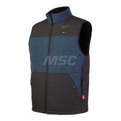 Work Vest: Size Large, Polyester, Zipper Closure