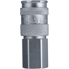 Pneumatic Hose Coupling: 3/8-18" Thread, 1/4" Body Dia, Industrial Interchange