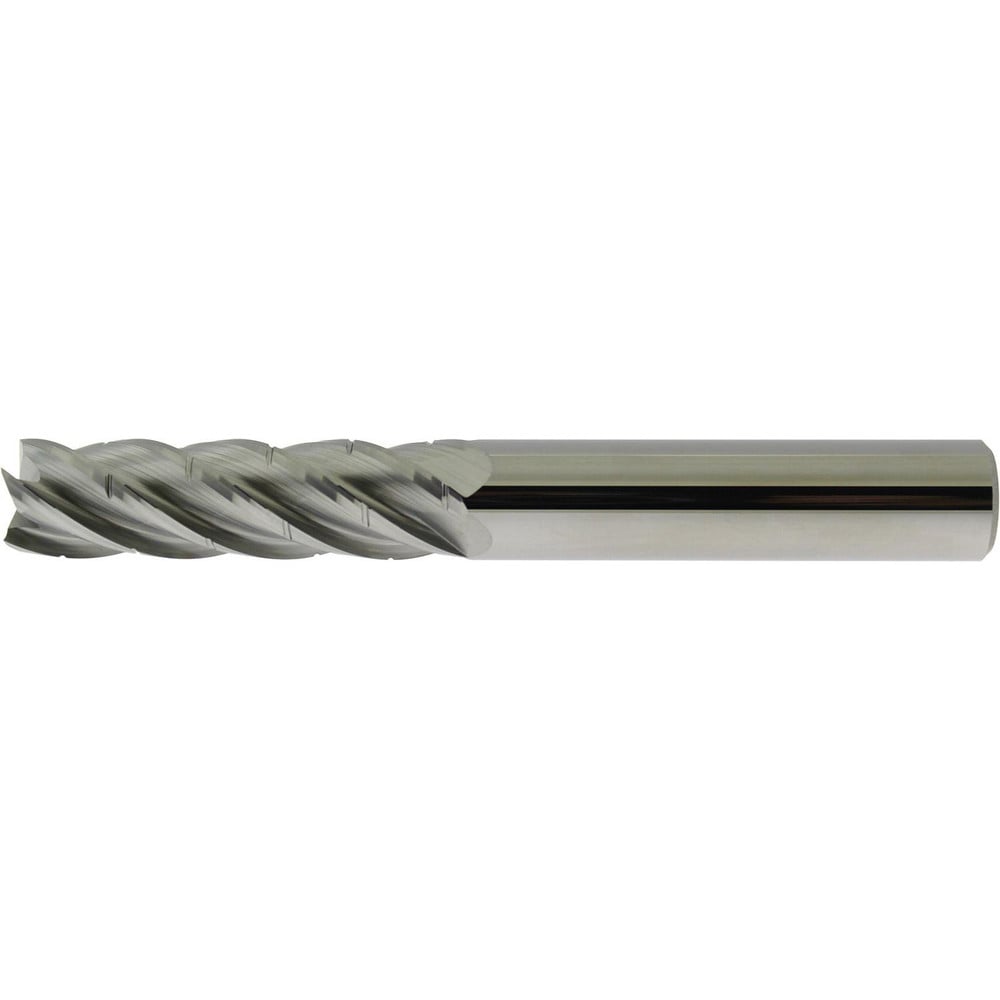 Square End Mill: 1" Dia, 3" LOC, 5 Flute, Solid Carbide