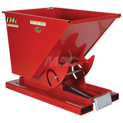 Stationary Tilt Hopper: 2,000 lb Capacity, 34" Wide, 51.75" Long, 38" High