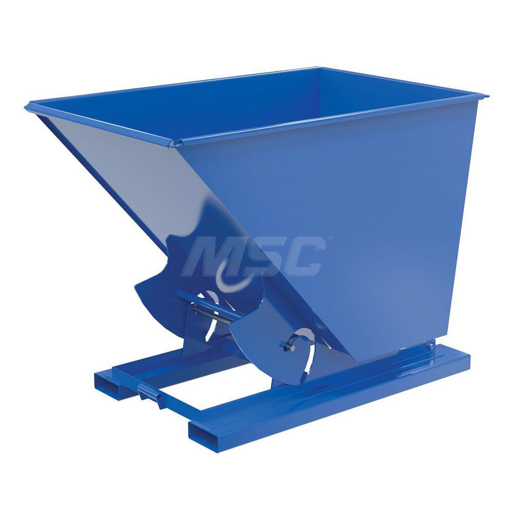 Stationary Tilt Hopper: 4,000 lb Capacity, 43" Wide, 69" Long, 52" High