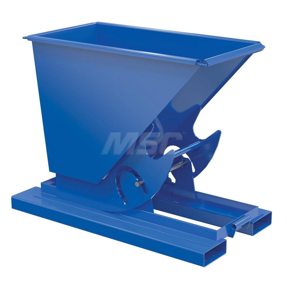 Stationary Tilt Hopper: 4,000 lb Capacity, 26" Wide, 53" Long, 39" High