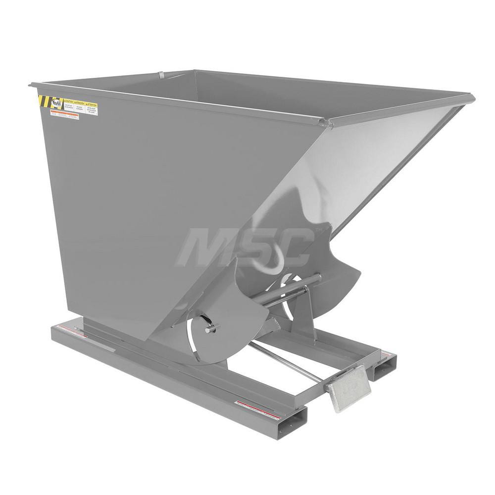 Stationary Tilt Hopper: 6,000 lb Capacity, 44" Wide, 68.38" Long, 51.8125" High