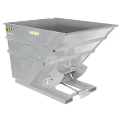 Stationary Tilt Hopper: 6,000 lb Capacity, 44" Wide, 68.38" Long, 51.8125" High