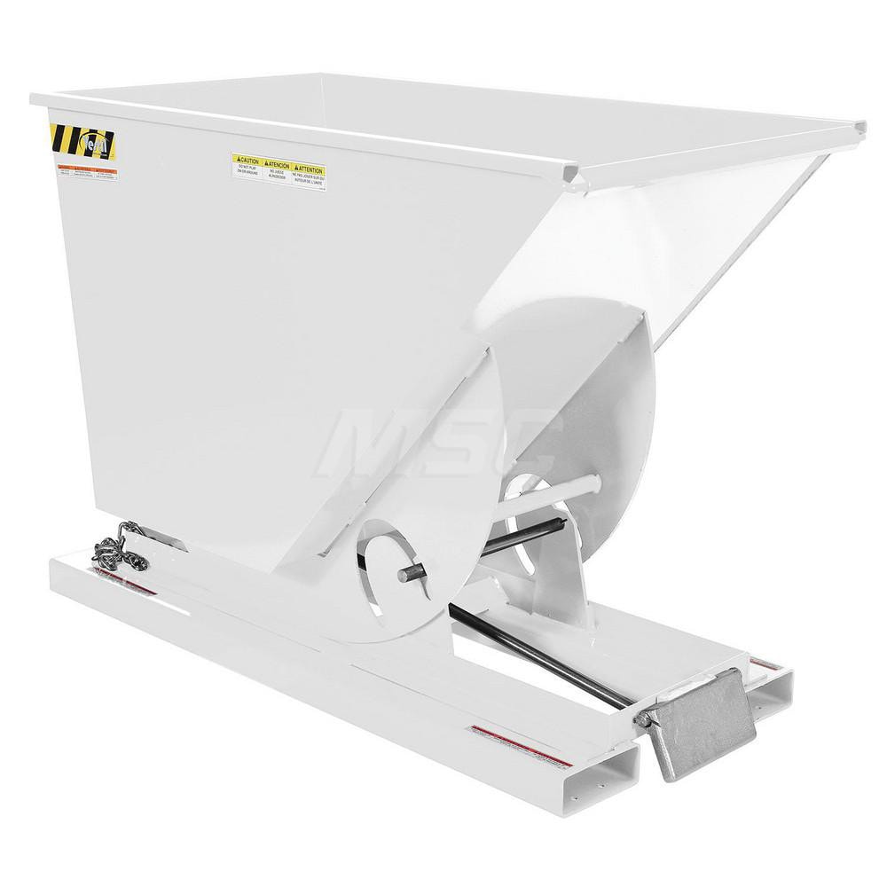 Stationary Tilt Hopper: 4,000 lb Capacity, 32" Wide, 61.13" Long, 42.75" High