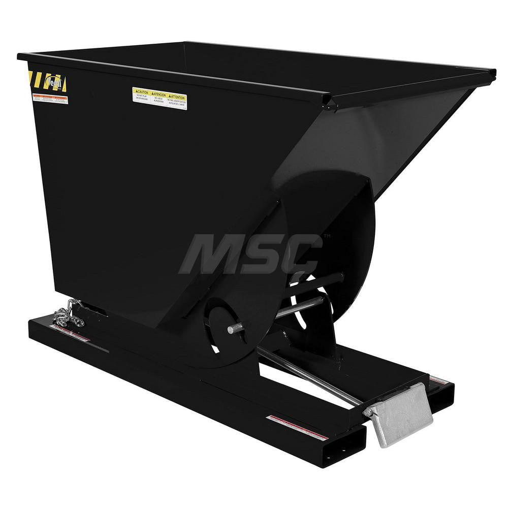 Stationary Tilt Hopper: 2,000 lb Capacity, 32" Wide, 61.13" Long, 42.6875" High