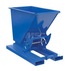 Stationary Tilt Hopper: 6,000 lb Capacity, 26" Wide, 53" Long, 39" High