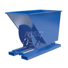 Stationary Tilt Hopper: 2,000 lb Capacity, 32" Wide, 62" Long, 43" High