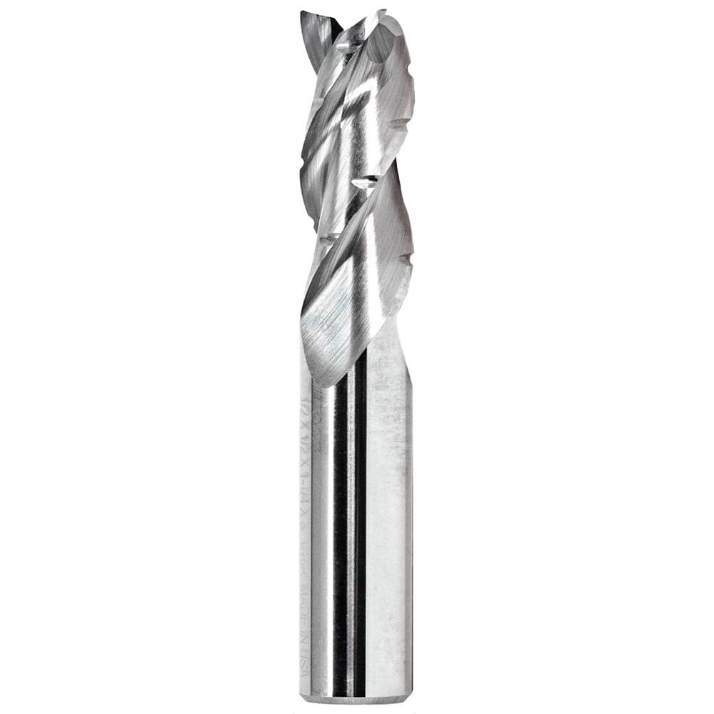 Corner Radius End Mill: 1/2" Dia, 1-1/4" LOC, 0.0450" Radius, 3 Flute, Solid Carbide