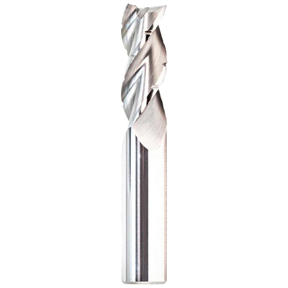 Corner Radius End Mill: 3/4" Dia, 1-5/8" LOC, 0.1200" Radius, 3 Flute, Solid Carbide