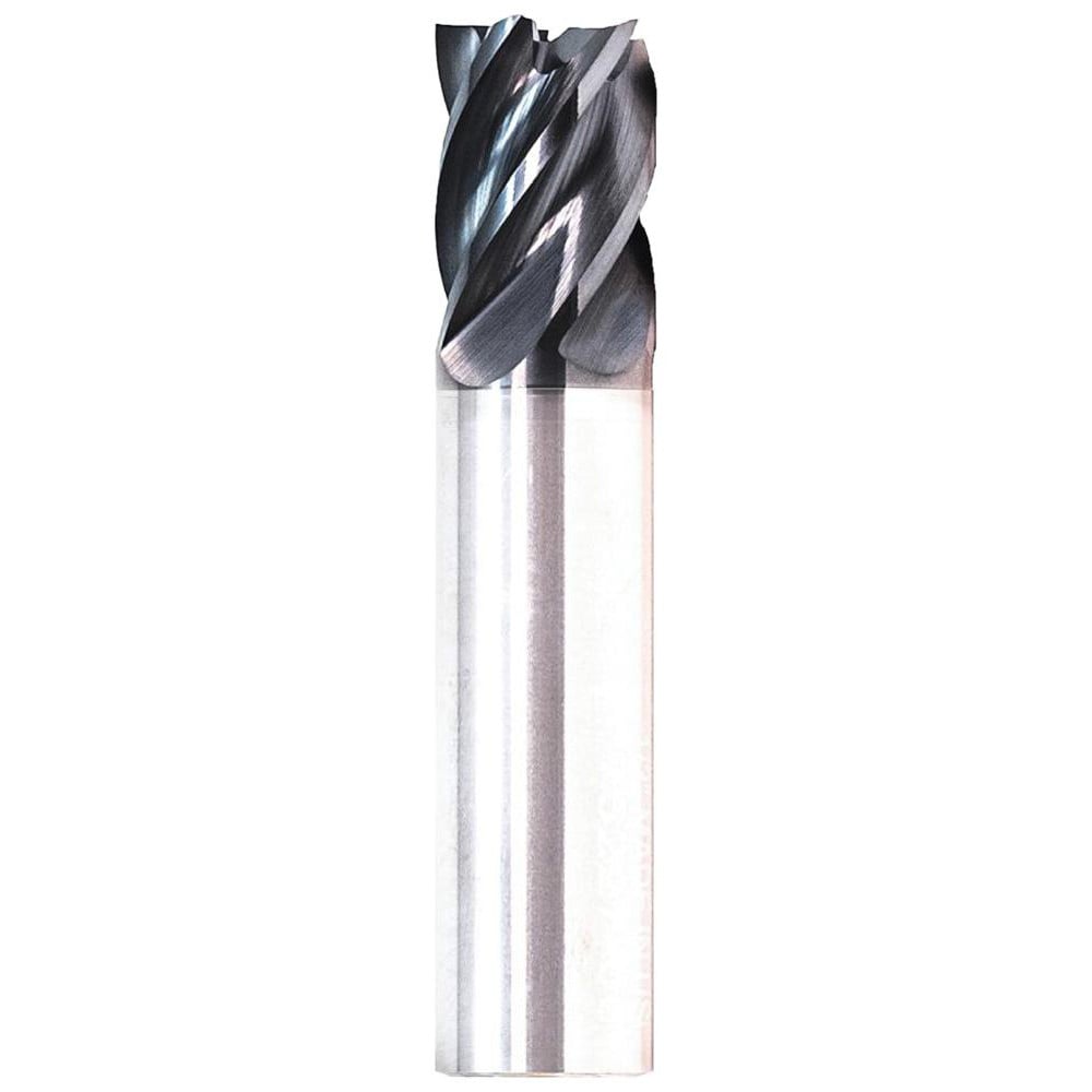 Corner Radius End Mill: 1/2" Dia, 1-5/8" LOC, 0.0600" Radius, 5 Flute, Solid Carbide