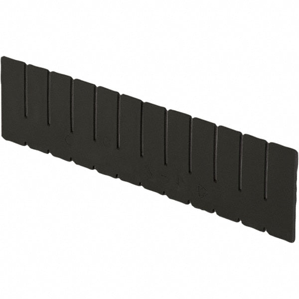 Bin Divider: Use with DC2035 Long Side Measures 2.9" Tall, Black