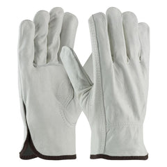 Work Gloves: PiP 68-163, Size 3X-Large, Split Cowhide Leather Lined, Split Cowhide, General Purpose