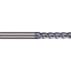 Roughing End Mill: 1/2" Dia, 4 Flute, Single End, Solid Carbide, Chipbreaker