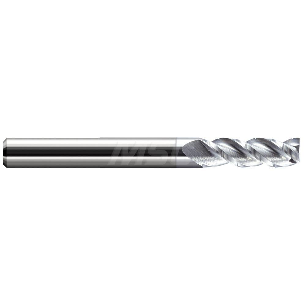 Roughing End Mill: 0.0930" Dia, 3 Flute, Single End, Solid Carbide, Chipbreaker