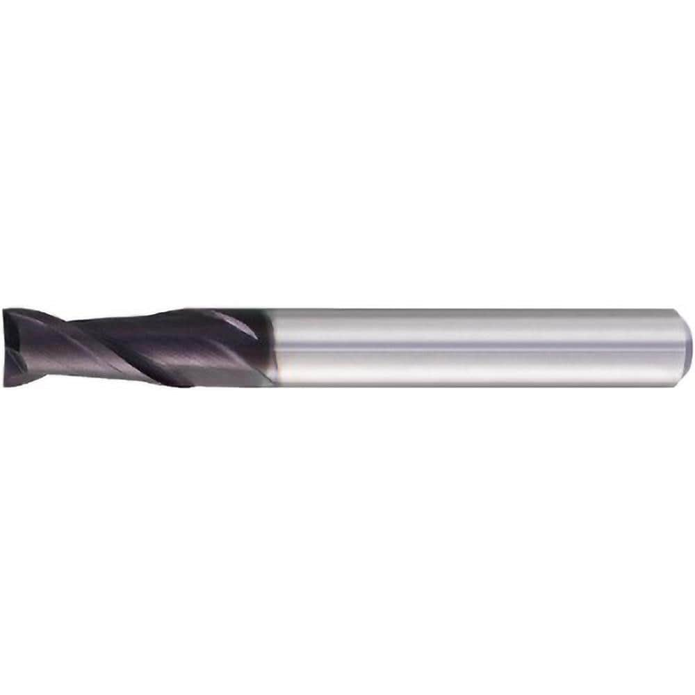 Square End Mill: 1.00 mm Dia, 2.50 mm LOC, 2 Flute, Solid Carbide