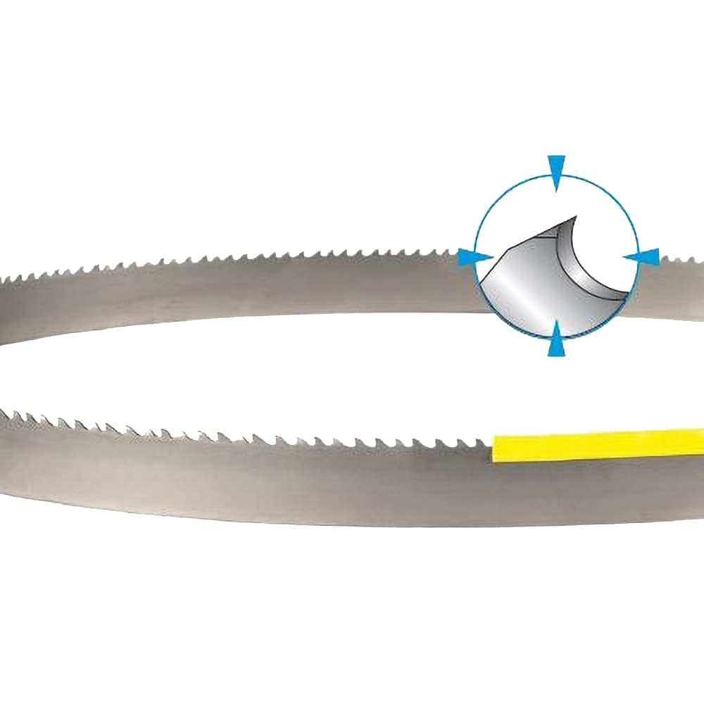 Welded Bandsaw Blade: 14' 3" Long x 1" Wide x 3 to 4 TPI