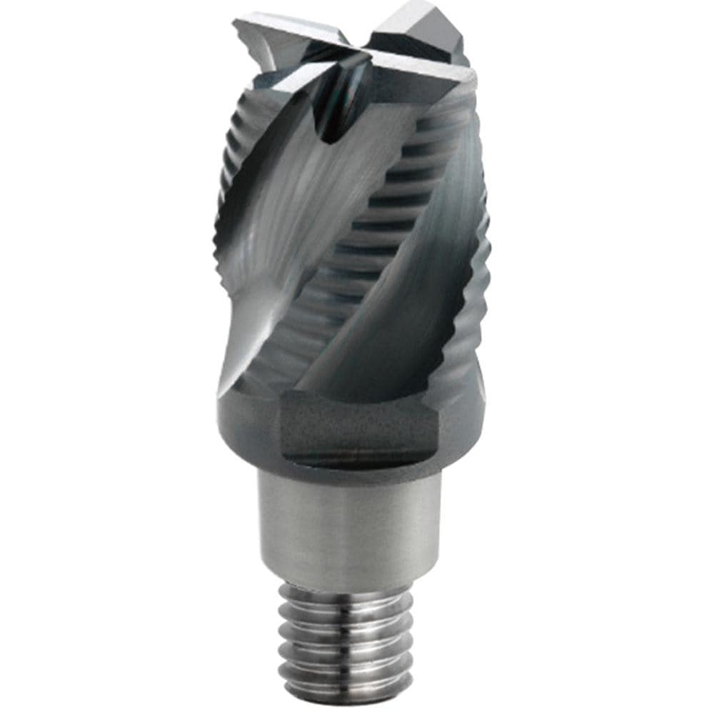 Roughing End Mill Heads; Mill Diameter (Decimal Inch): 0.7500; Pitch: Variable; Connection Type: Tapered, Threaded; End Type: Square; Material: Solid Carbide