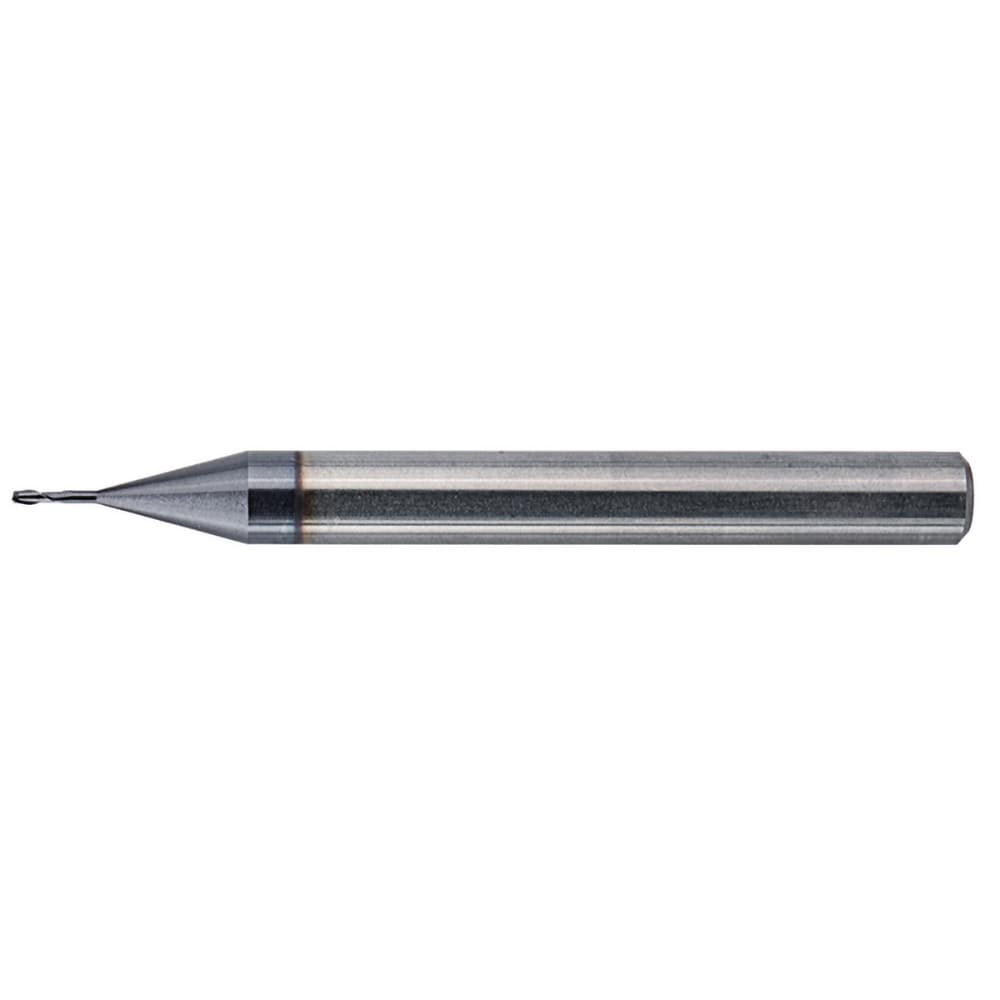 Square End Mill: 1.00 mm Dia, 1.50 mm LOC, 2 Flute, Solid Carbide