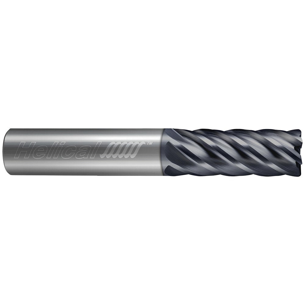 Corner Radius End Mill: 5/8" Dia, 3/4" LOC, 0.0300" Radius, 4 Flute, Solid Carbide