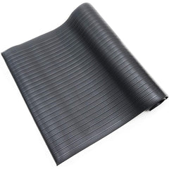 Anti-Fatigue Mat: 3' Length, 2' Wide, 3/8" Thick, Vinyl, Beveled Edge, Light-Duty