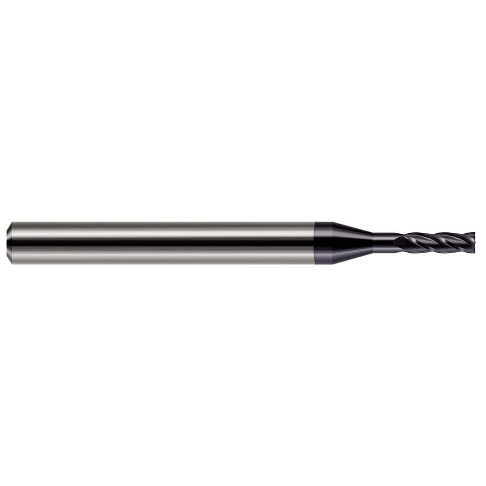 Square End Mill: 1/32" Dia, 3/32" LOC, 4 Flute, Solid Carbide