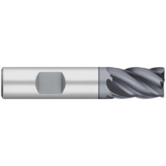 Corner Radius End Mill: 3/4" Dia, 1" LOC, 0.0300" Radius, 5 Flute, Solid Carbide