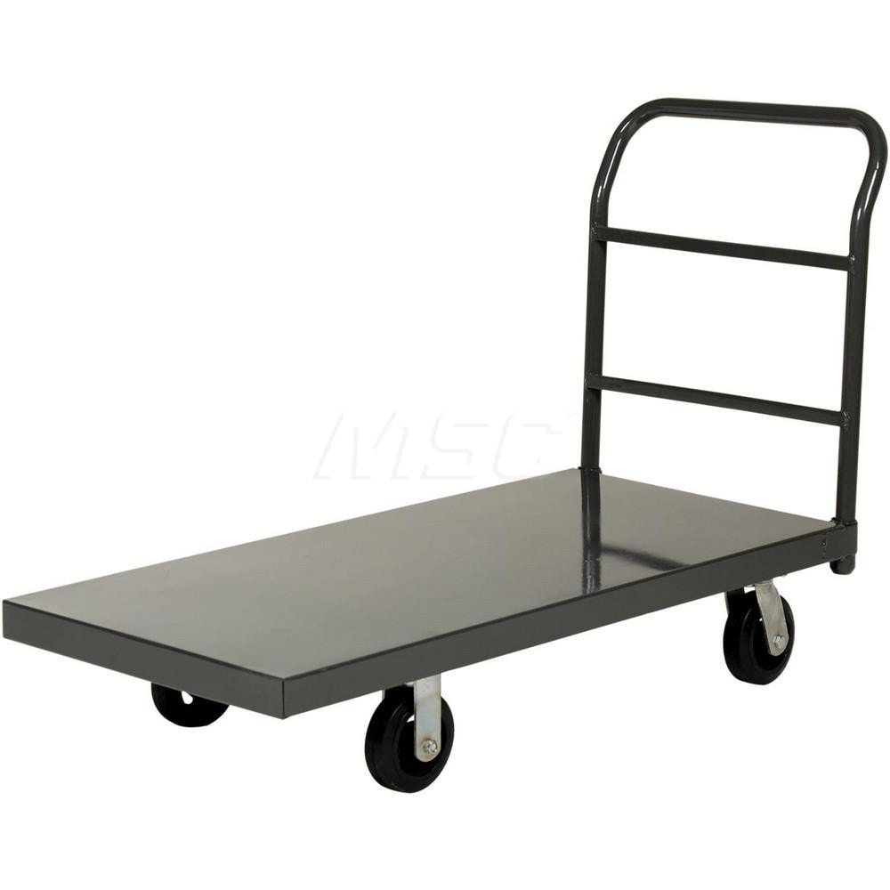 Platform Truck: 2,000 lb Capacity, Steel Platform, 32" Platform Length, 10-7/16" Platform Height