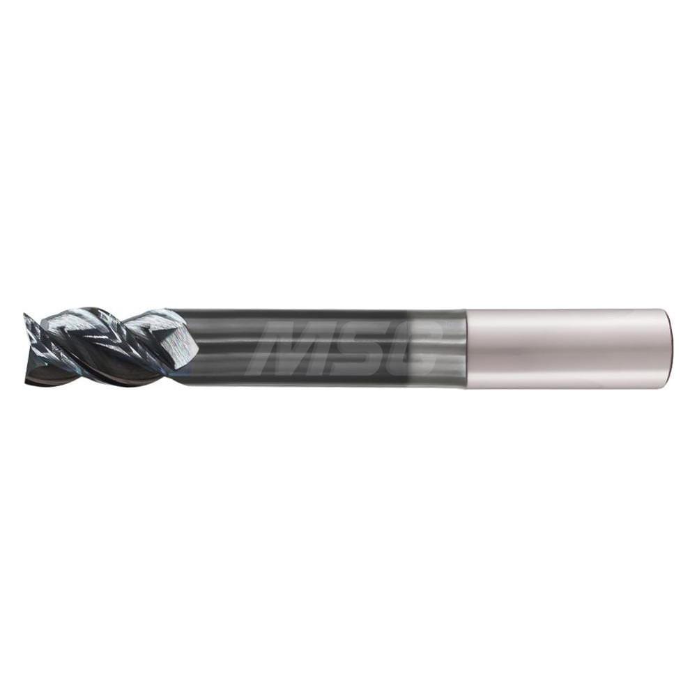 Square End Mill: 3/8" Dia, 1" LOC, 5 Flute, Solid Carbide