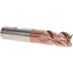 Corner Radius End Mill: 3/4" Dia, 1-1/4" LOC, 0.0150" Radius, 4 Flute, Solid Carbide