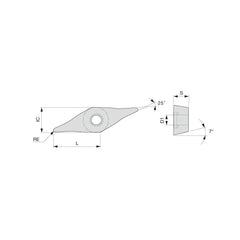 Turning Insert: YWMT16T304-ZM T9225, Carbide