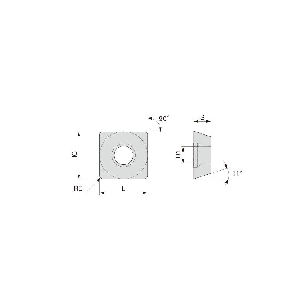 Turning Insert: SPMT321PS AH645, Carbide