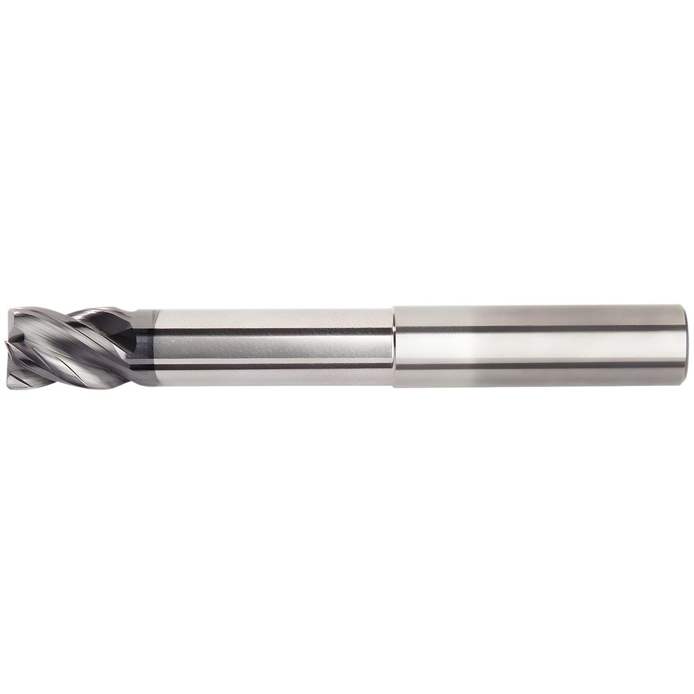 Corner Radius End Mill: 6 mm Dia, 13.00 mm LOC, 1.00 mm Radius, 4 Flute, Solid Carbide