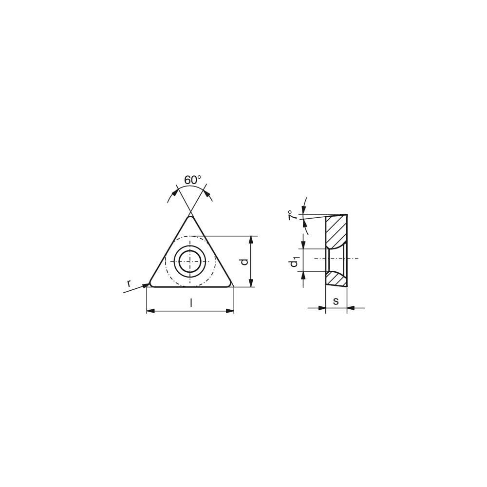 Turning Insert: TCMT32.52ENF43 CTC2135, Carbide