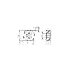 Turning Insert: CNMG432EN-CF TCM10, Cermet