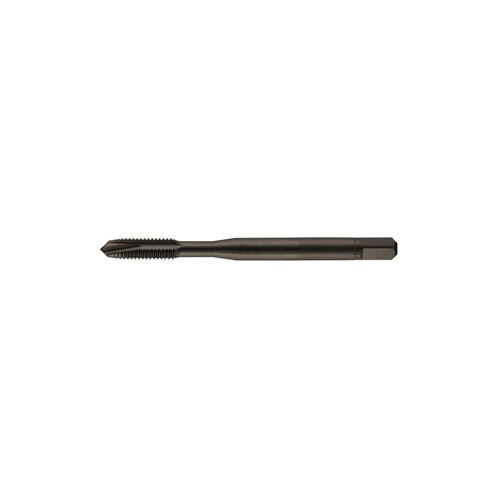 Spiral Point Tap: 1/4-28 UNF, 3 Flutes, Plug Chamfer, 2B Class of Fit, HSS, Oxide Coated