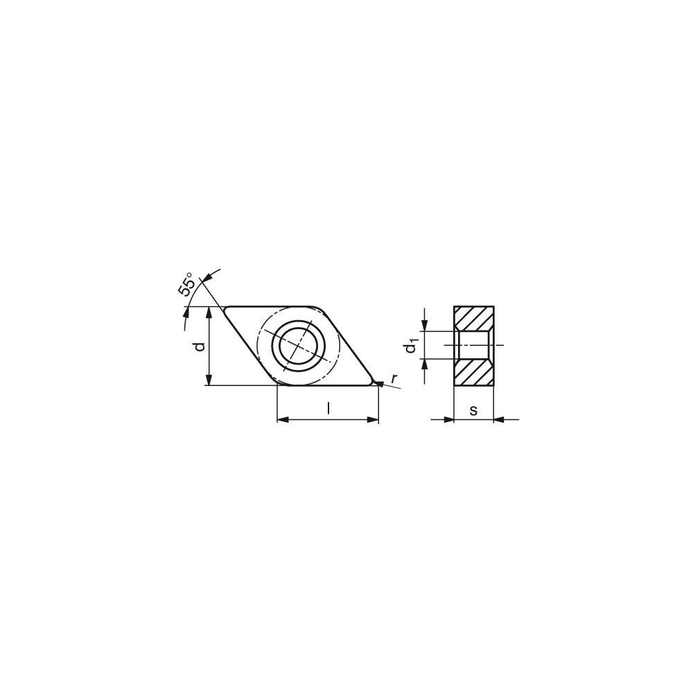 Turning Insert: DNMG444EN-MRS CT-P35, Carbide