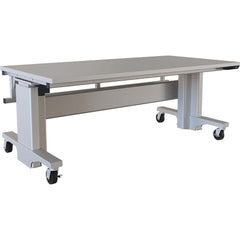 Mobile Work Benches; Bench Type: Electric Height Adjustable Workstation; Depth (Inch): 36; Leg Style: Adjustable Height, C-Leg (Cantilever), Motor Height Adjustment; Load Capacity (Lb.